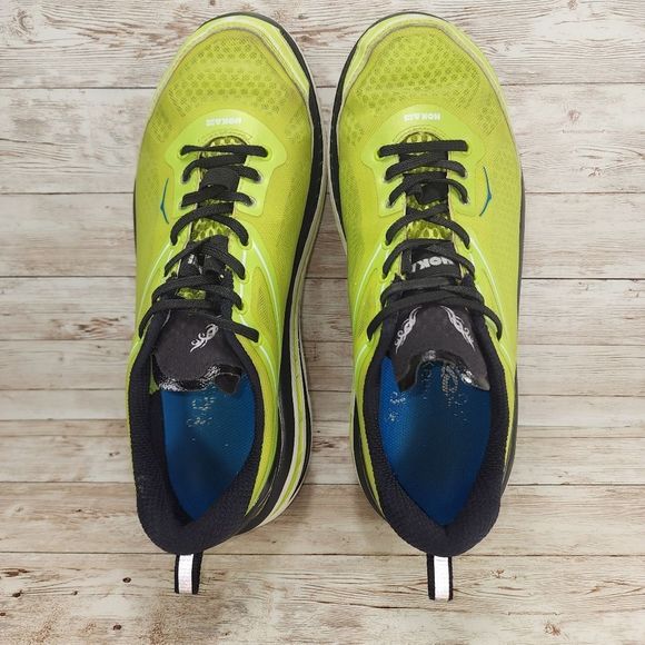 Hoka One One Mens Bondi 3 Green Black Low Top Running Sneakers Size US 9.5 M - Picture 4 of 10